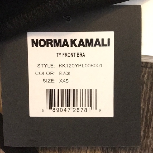 🍀FLASH SALE🍀 NWT Norma Kamali Ty Front Bikini Bra XXS - Picture 2 of 3